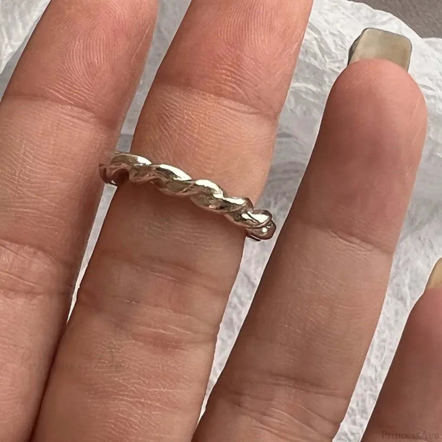 Y2K Transparent Heart Gothic Ring sliver18