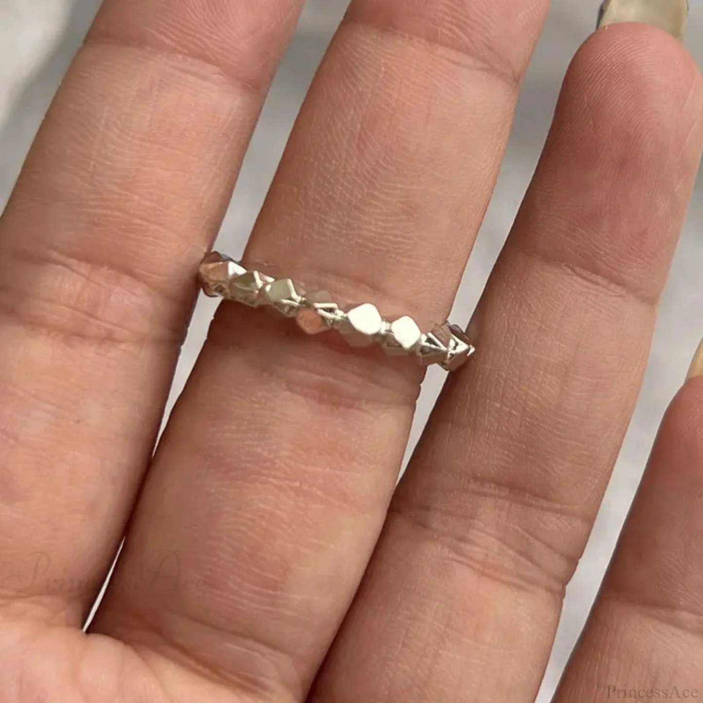 Y2K Transparent Heart Gothic Ring sliver19