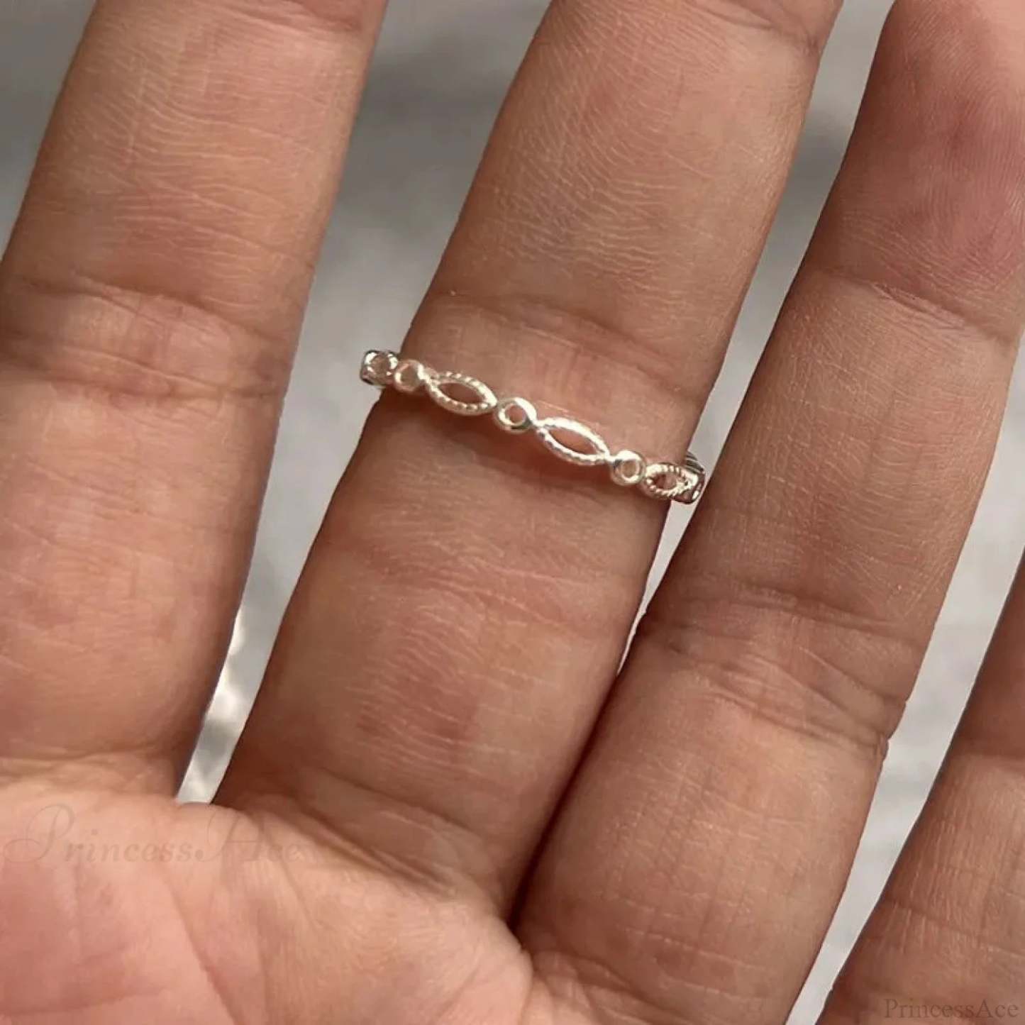 Y2K Transparent Heart Gothic Ring sliver5