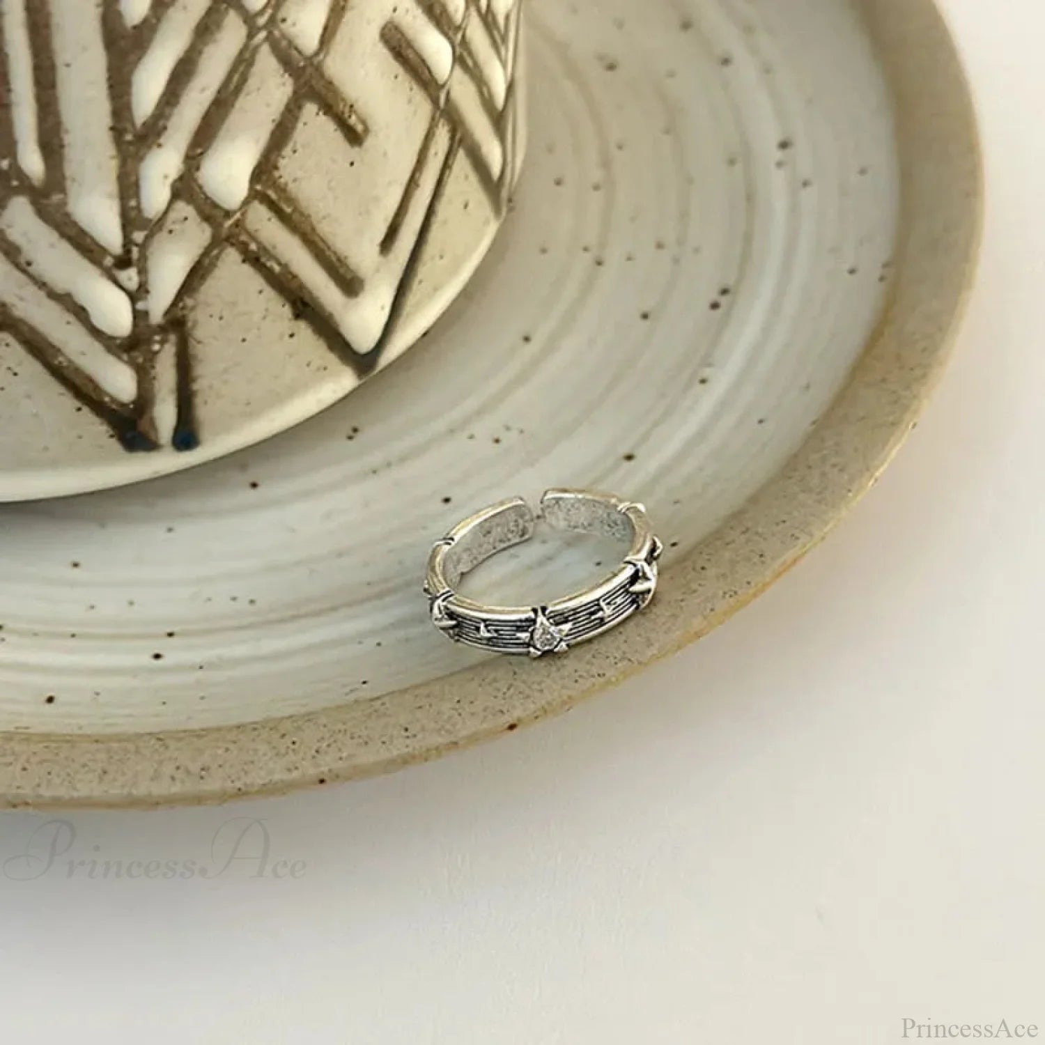 Y2K Vintage Gothic Hip Hop Circle sliver1