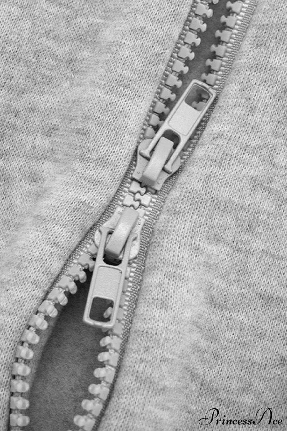 Zip Short Solid Cardigan Hoodie