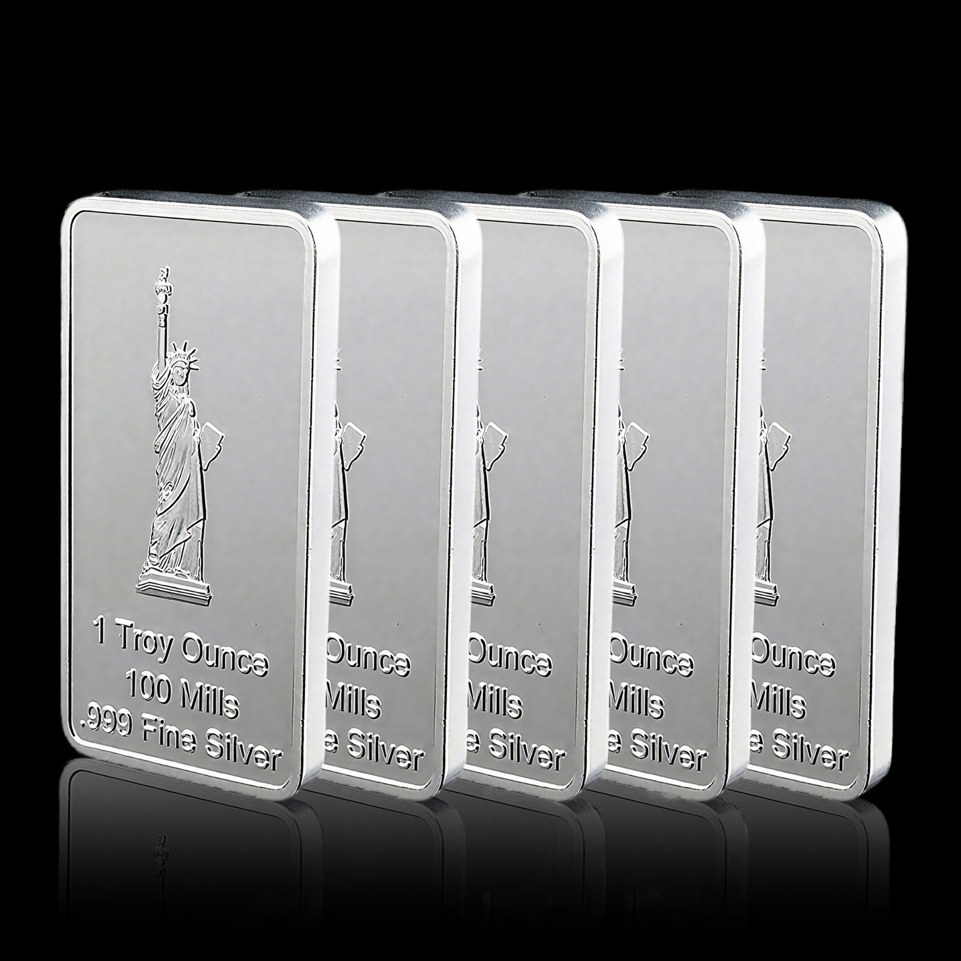 1 oz Statue of Liberty Silver Bar