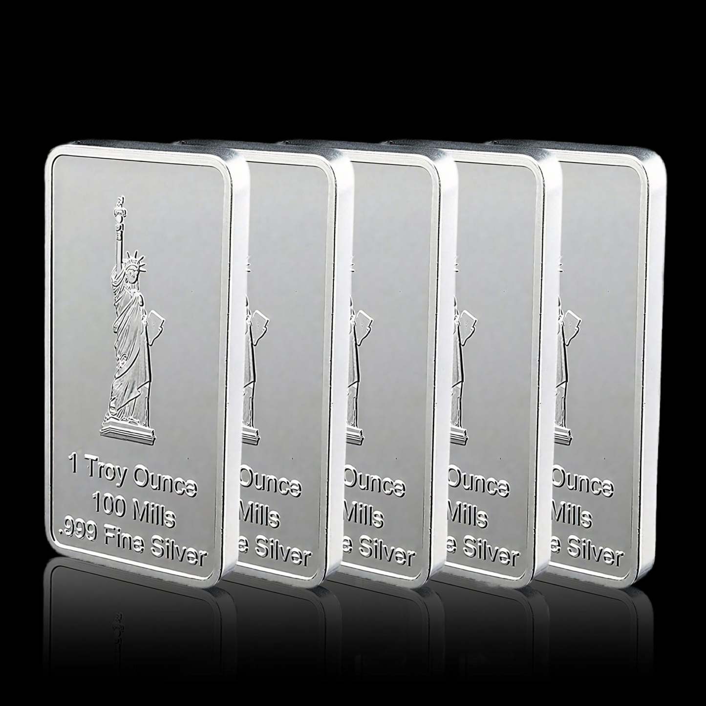 1 oz Statue of Liberty Silver Bar