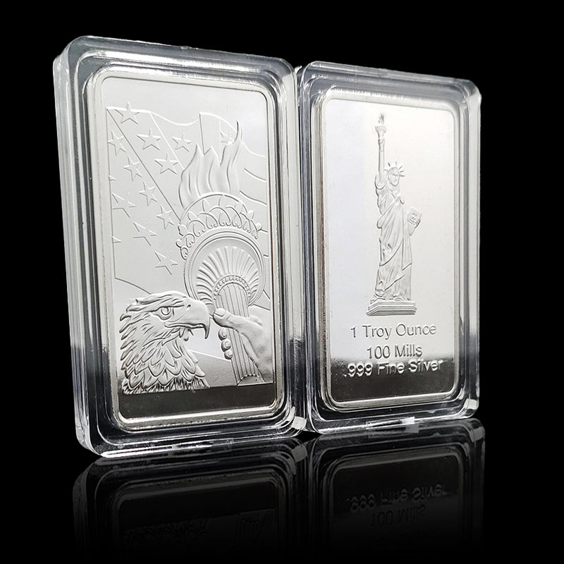 1 oz Statue of Liberty Silver Bar