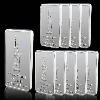 1 oz Statue of Liberty Silver Bar