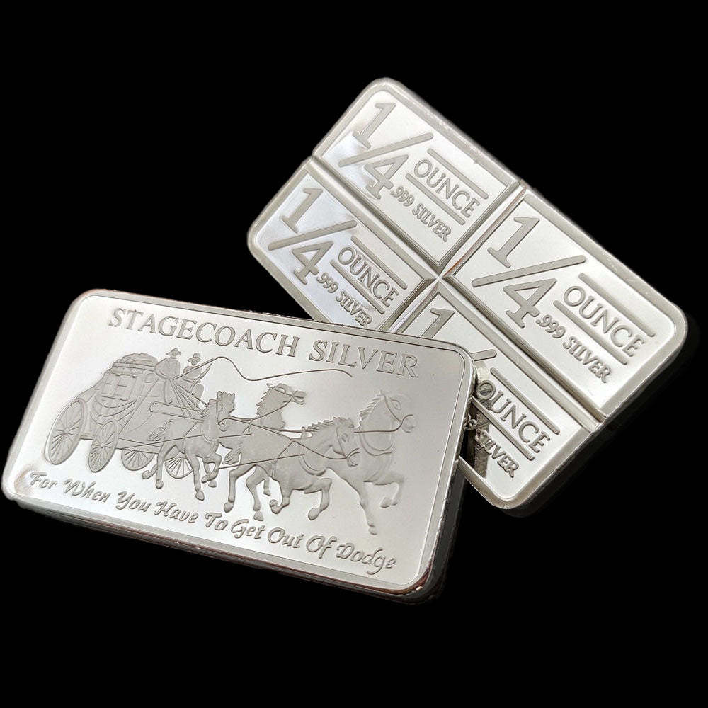 Stagecoach Silver Bar - 1/4 Divisible Bar