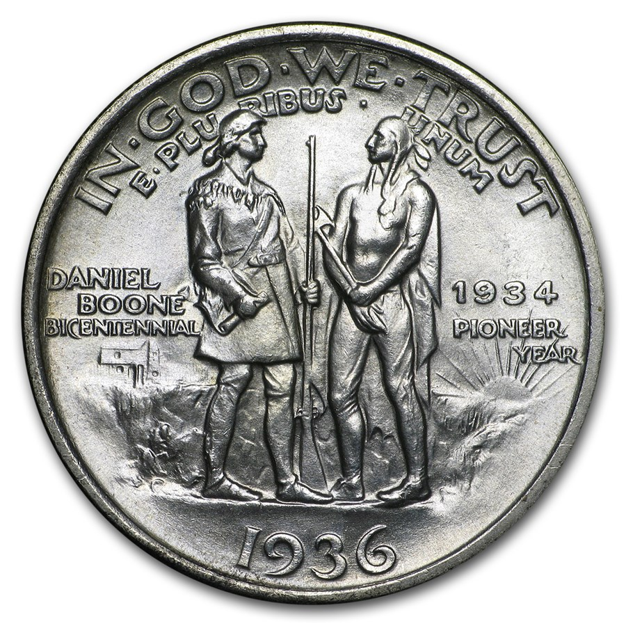 1934-1938 Boone Commemorative Half Dollar