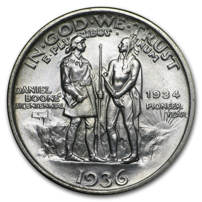 1934-1938 Boone Commemorative Half Dollar