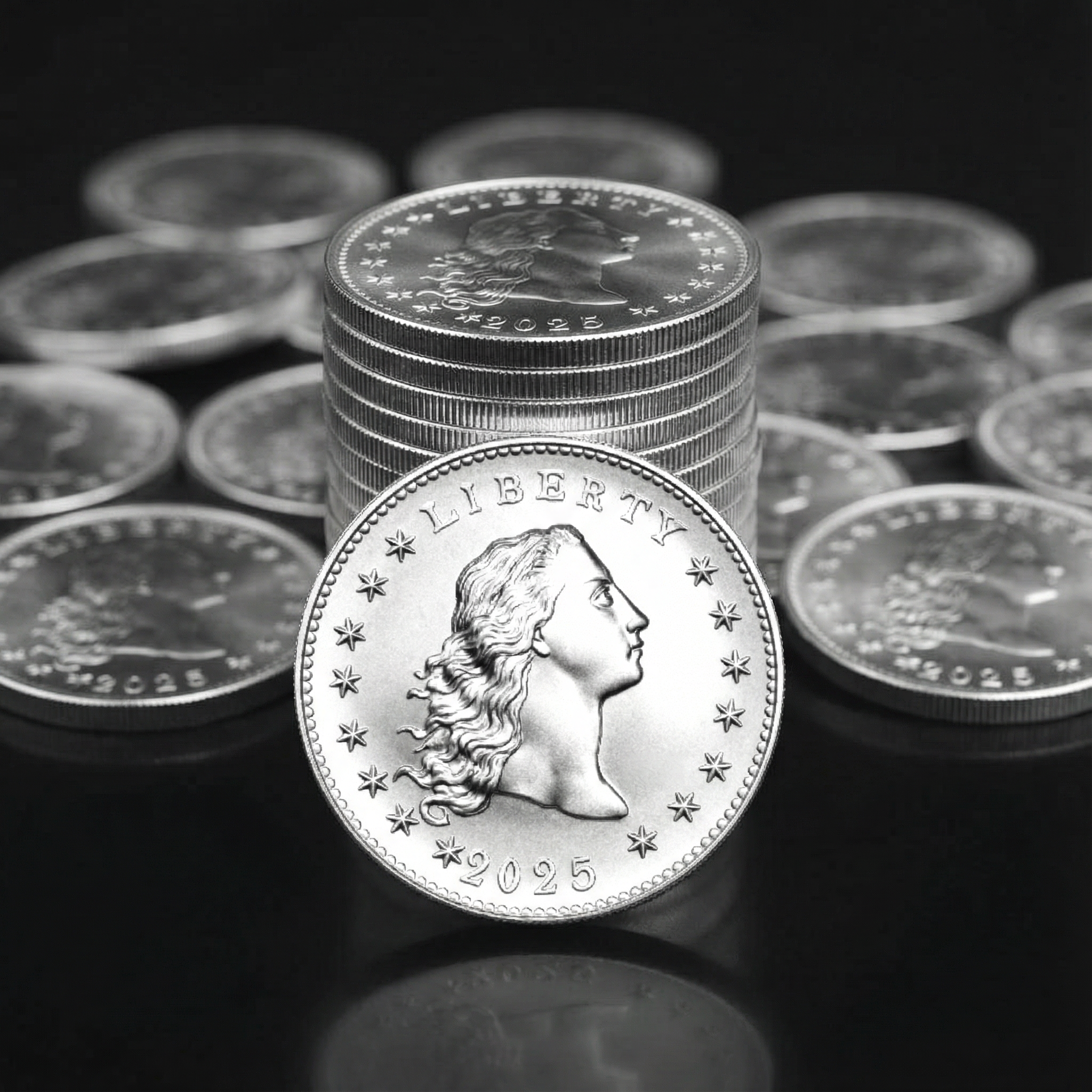 1 Oz 2025 Liberty Flowing Hair Dollar Silver – Silver • Limited Release • Limited-Time Factory Price.