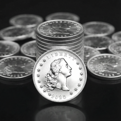 1 Oz 2025 Liberty Flowing Hair Dollar Silver – Silver • Limited Release • Limited-Time Factory Price.