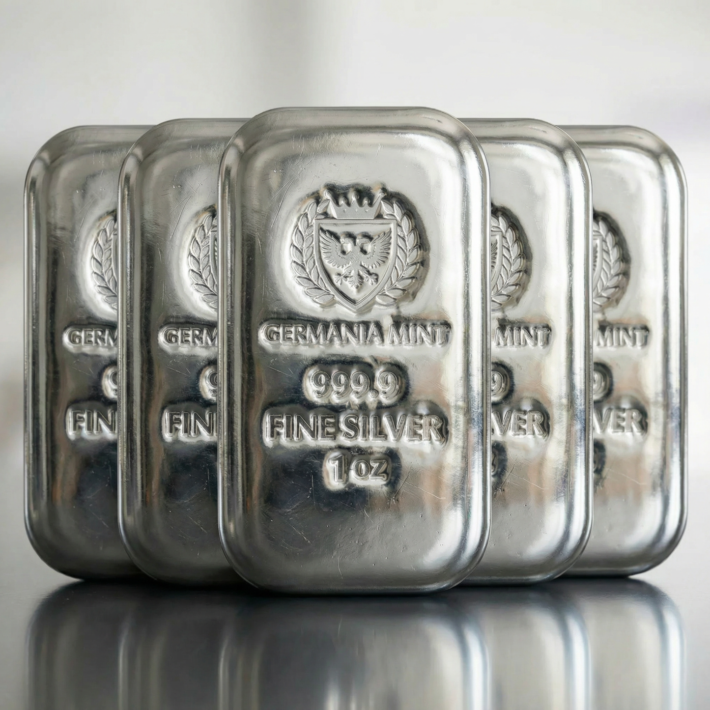 Last Day 60% OFF🔥  Germania Mint 1 oz Cast .9999 Fine Silver Bar - New In Stock
