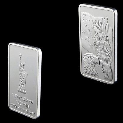 1 oz Statue of Liberty Silver Bar