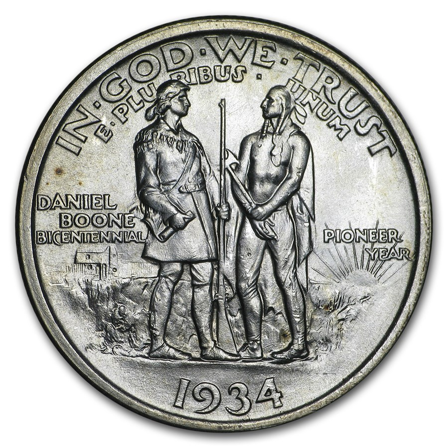 1934-1938 Boone Commemorative Half Dollar