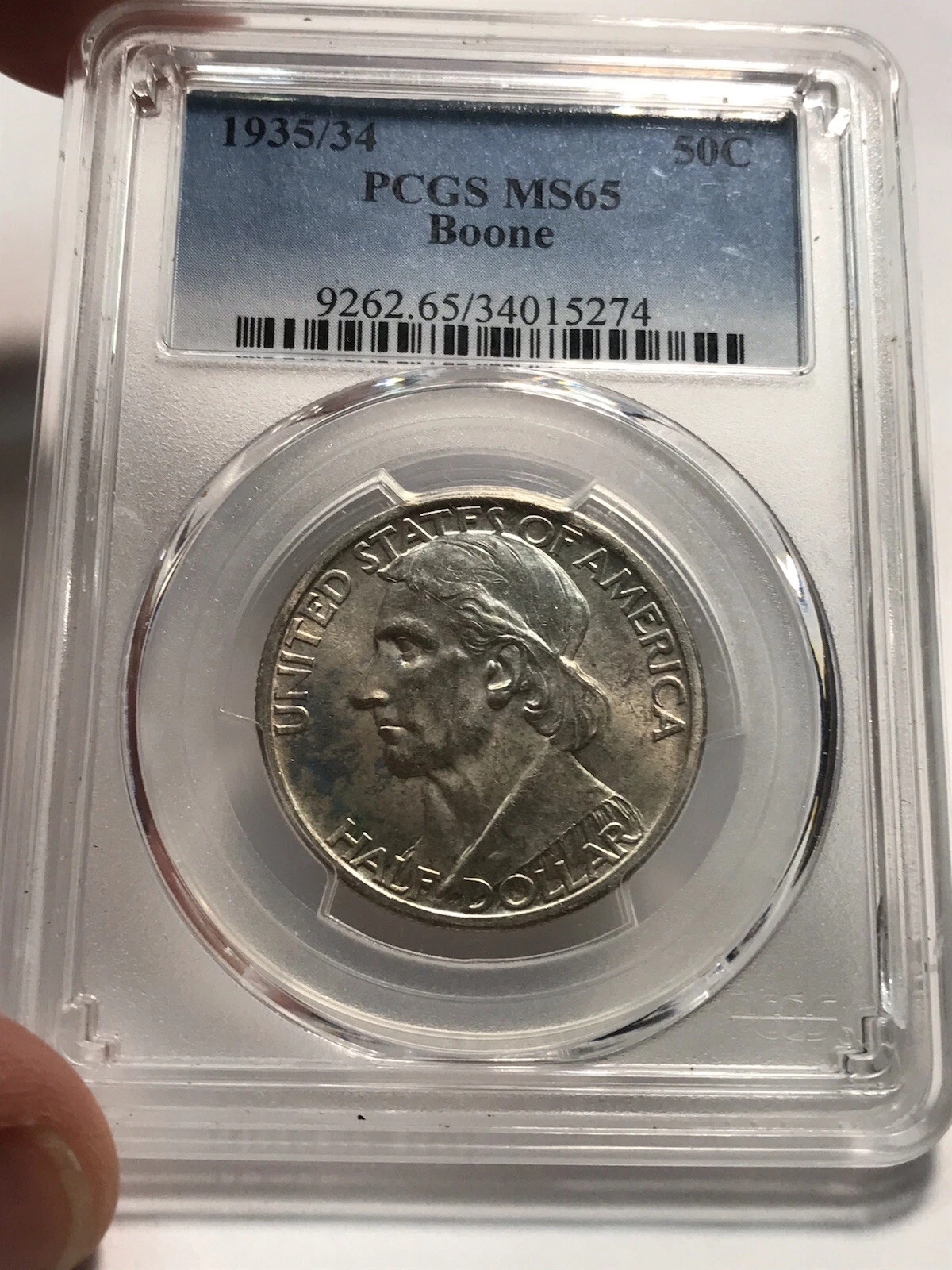 1934-1938 Boone Commemorative Half Dollar