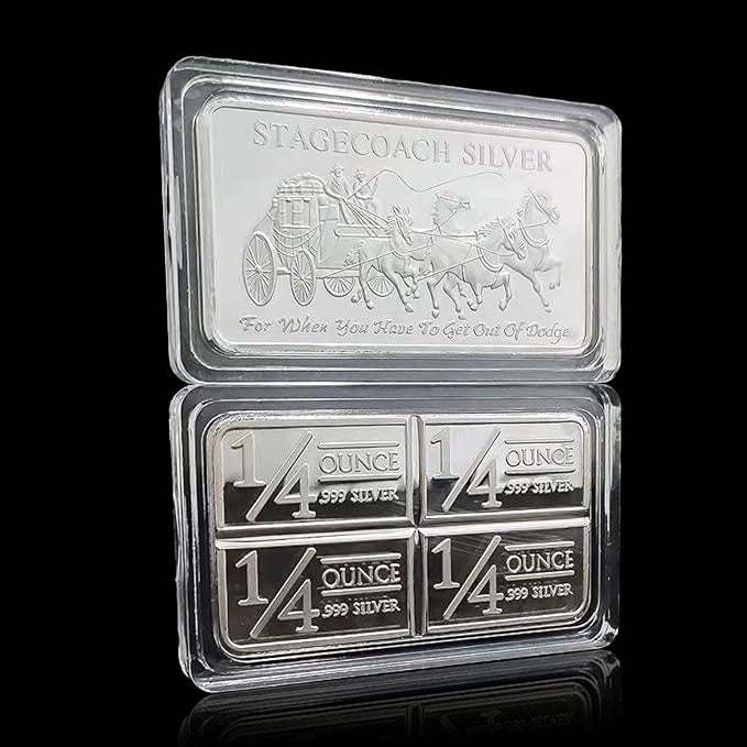 Stagecoach Silver Bar - 1/4 Divisible Bar
