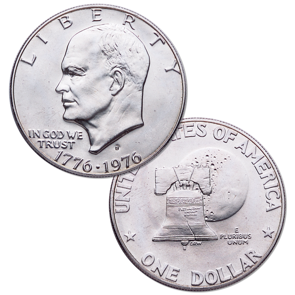 1971-1976 40% Silver Clad Eisenhower Dollar Set