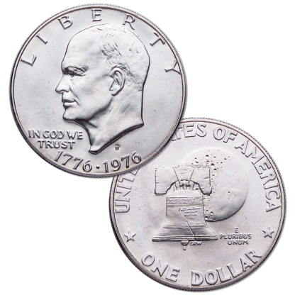 1971-1976 40% Silver Clad Eisenhower Dollar Set