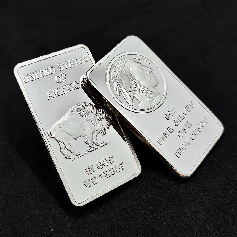 🔥Last Day Promotion 70% OFF🔥Buffalo Silver Bar | Silvertowne Mint 999 Silver Bar