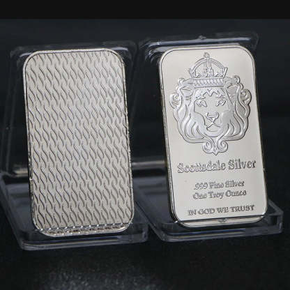 🦁Frenzy-1 oz Scottsdale Mint Crowned Lion Silver Bar