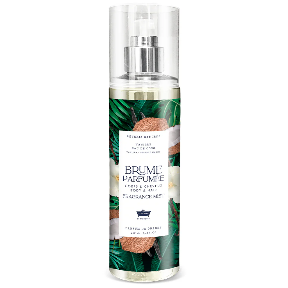 Brume Parfumée Vanille Eau de Coco 250ml - Sans Alcool