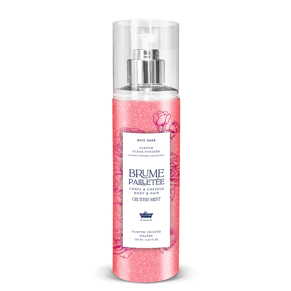 Brume Pailletée Fleur Poudrée - Nuit Rose