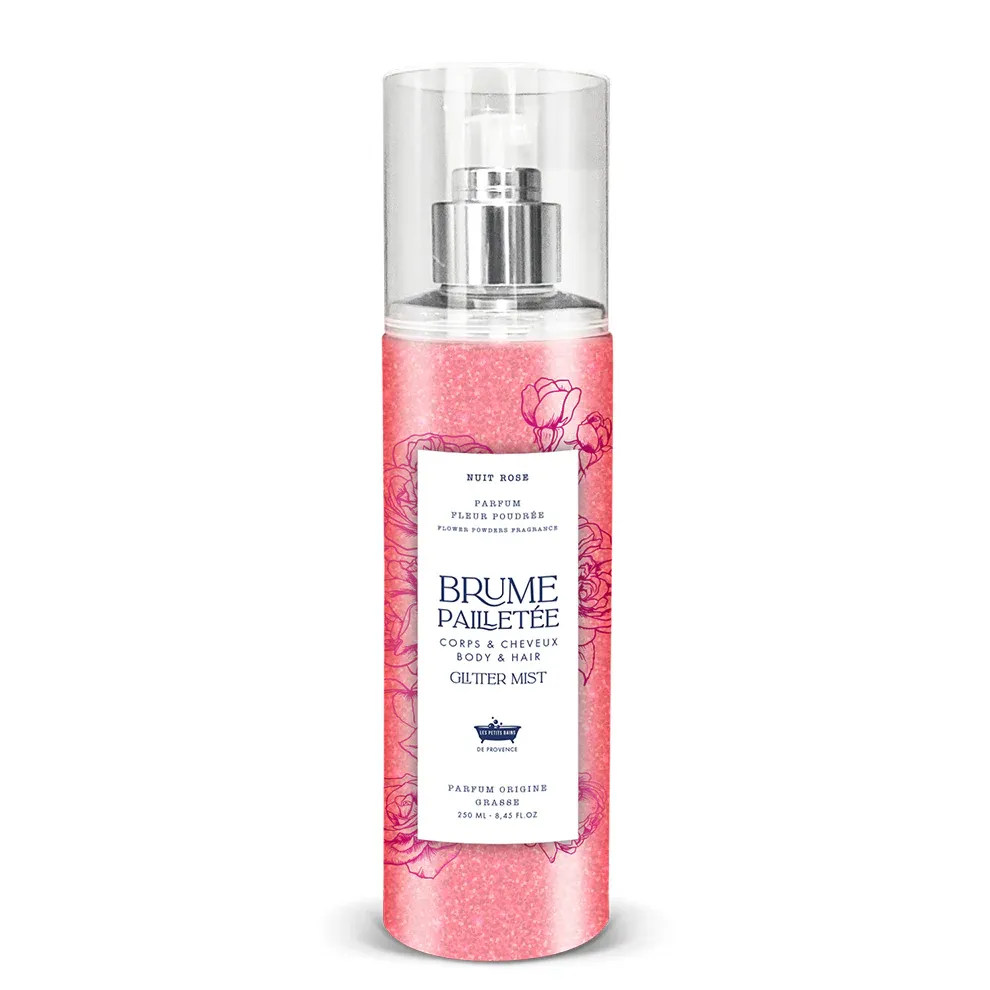 Brume Pailletée Fleur Poudrée - Nuit Rose