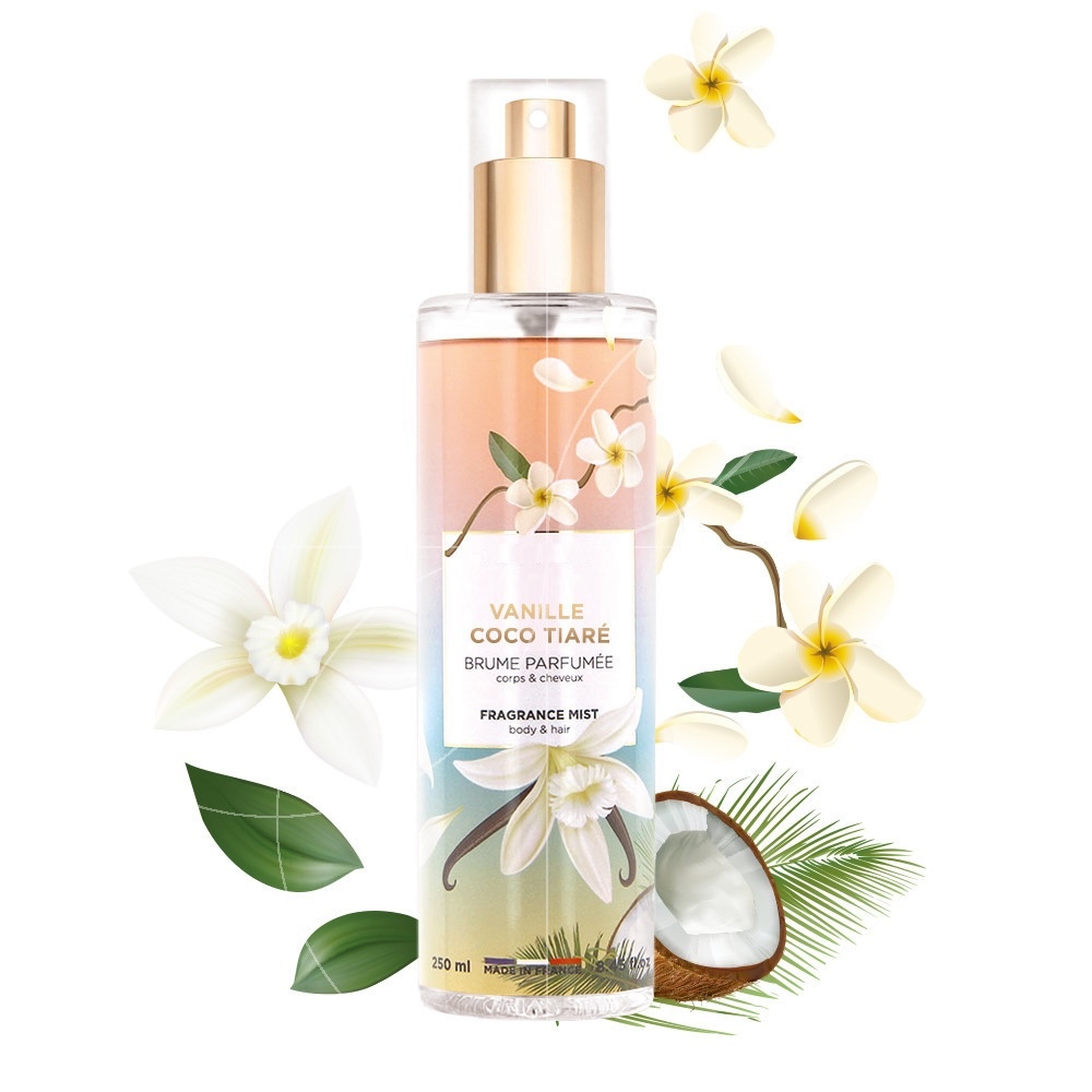 Vanille Coco Tiaré Brume Corps & Cheveux - 250 ml