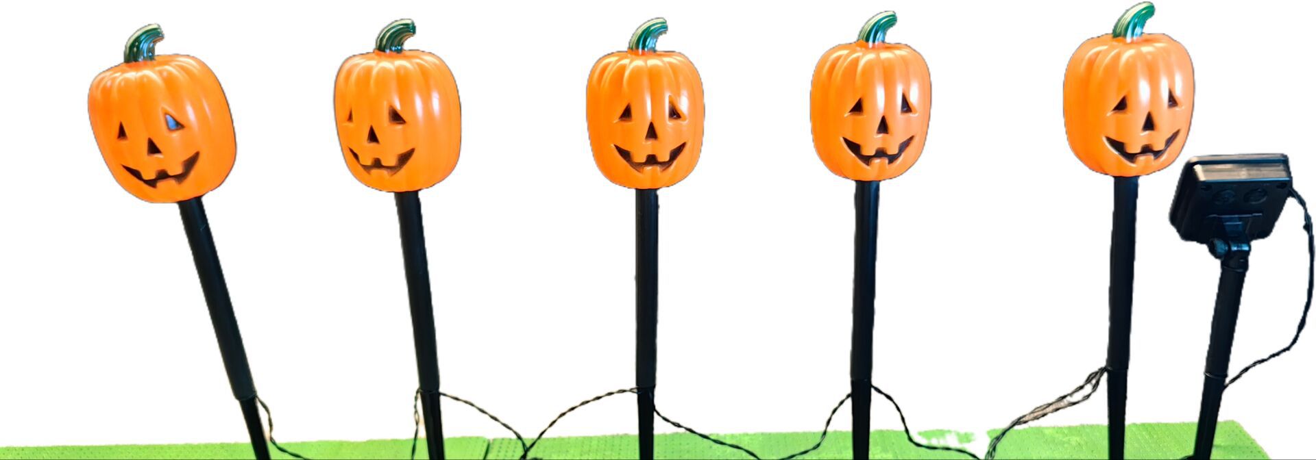 👻Balenie 6 solárnych halloweenskych zemných LED svetiel🎁