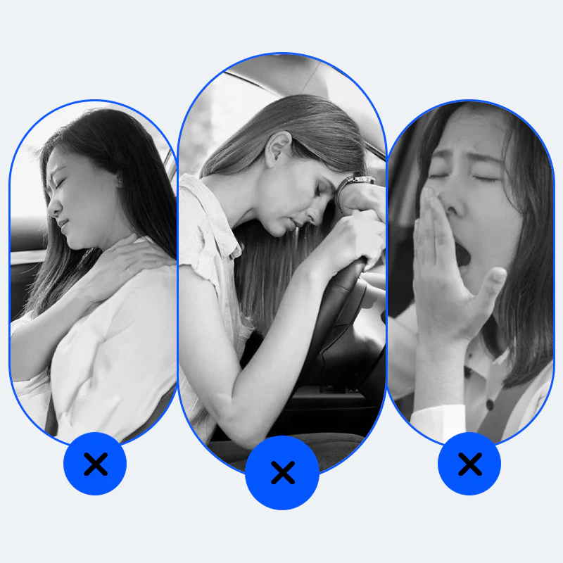 💥Opierka hlavy autosedačky vyrobená z 3D pamäťovej peny