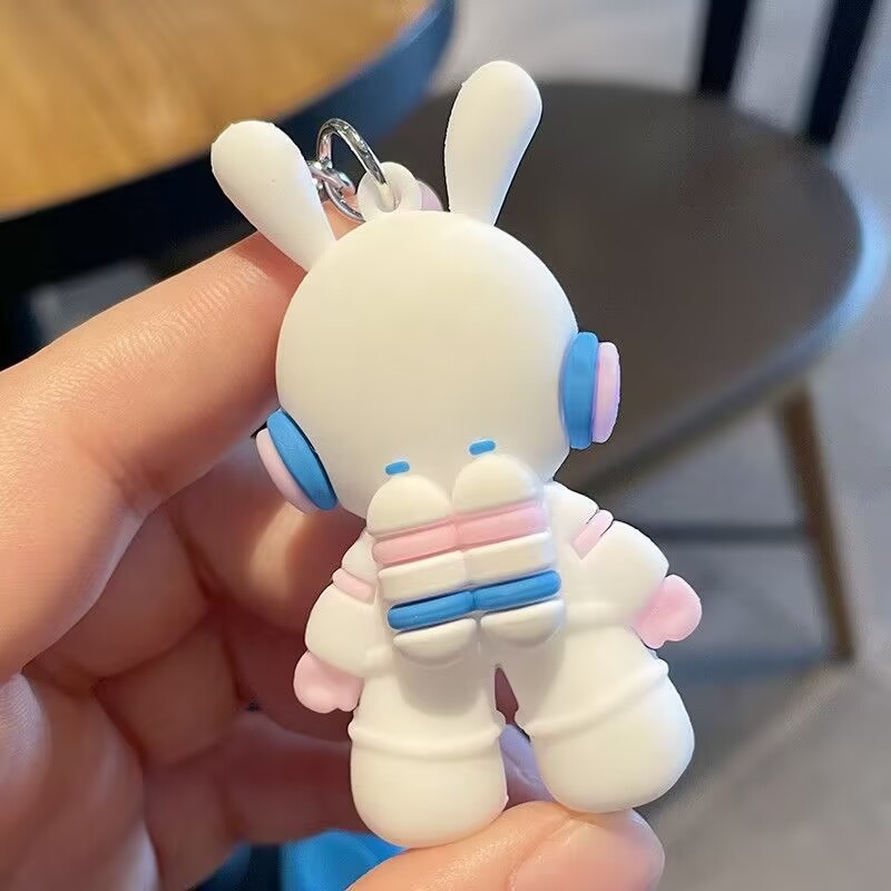 Space Rabbit Pimp Keychain