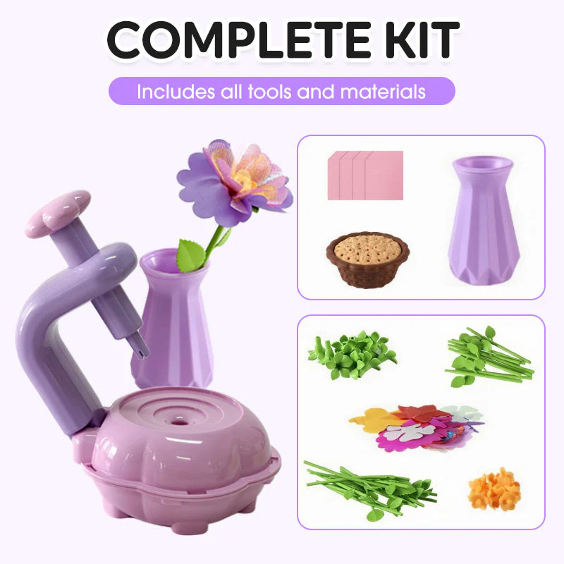 Sada na výrobu kvetinových kytíc pre deti