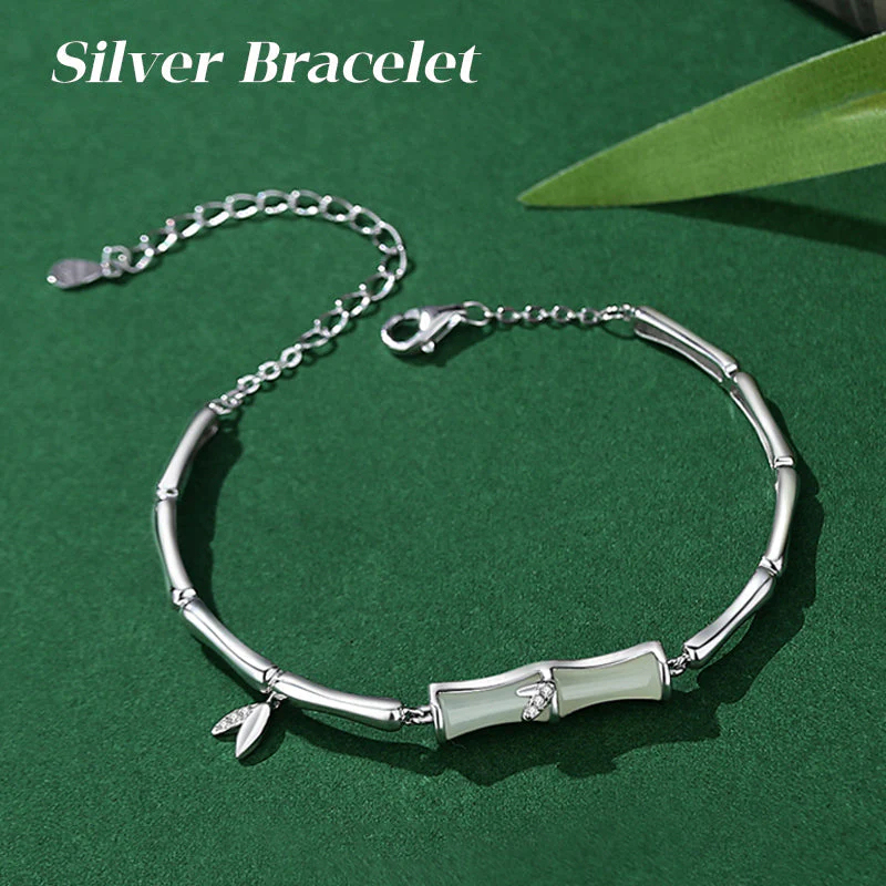 🌿Náramok z hetianského nefritu a bambusu🎍