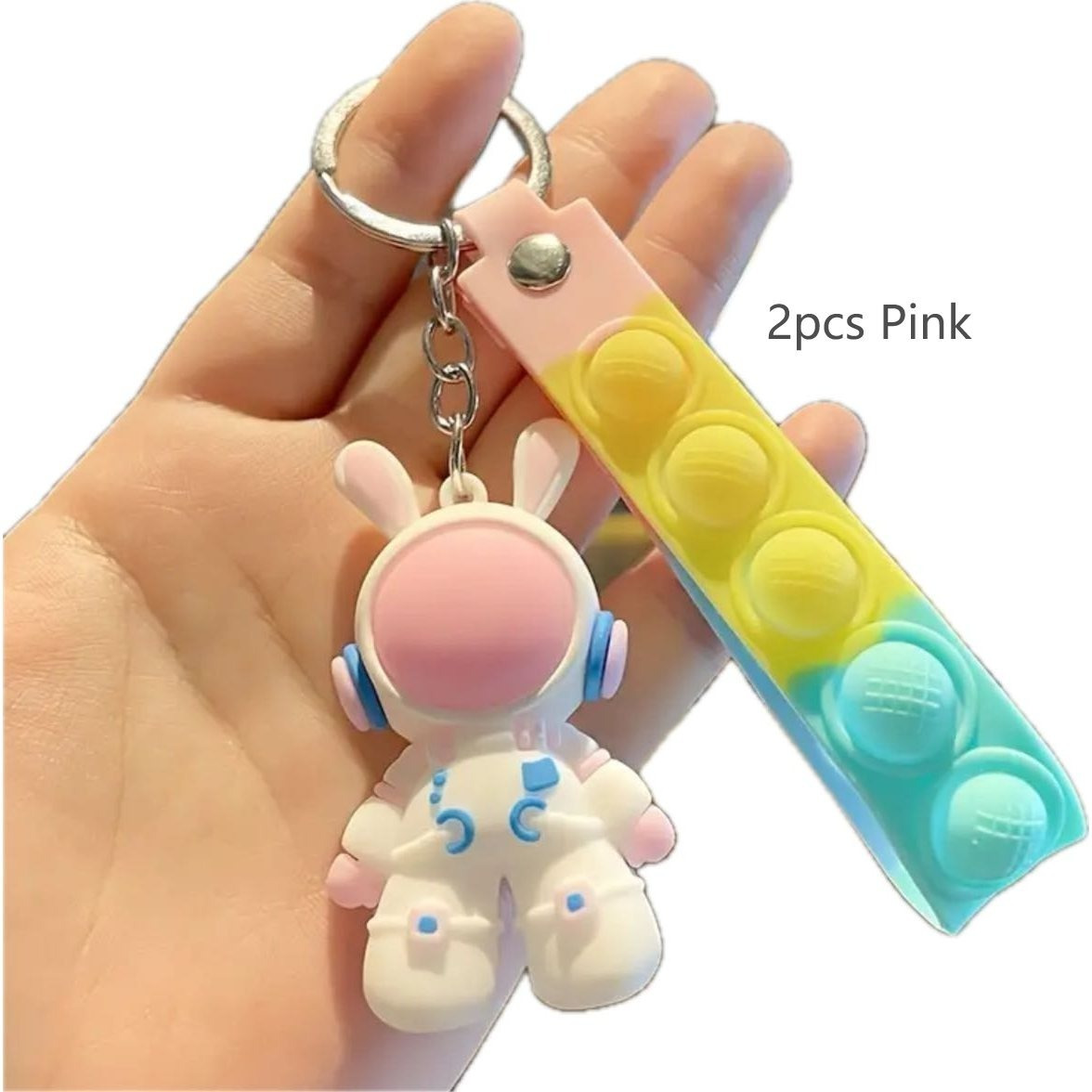 Space Rabbit Pimp Keychain