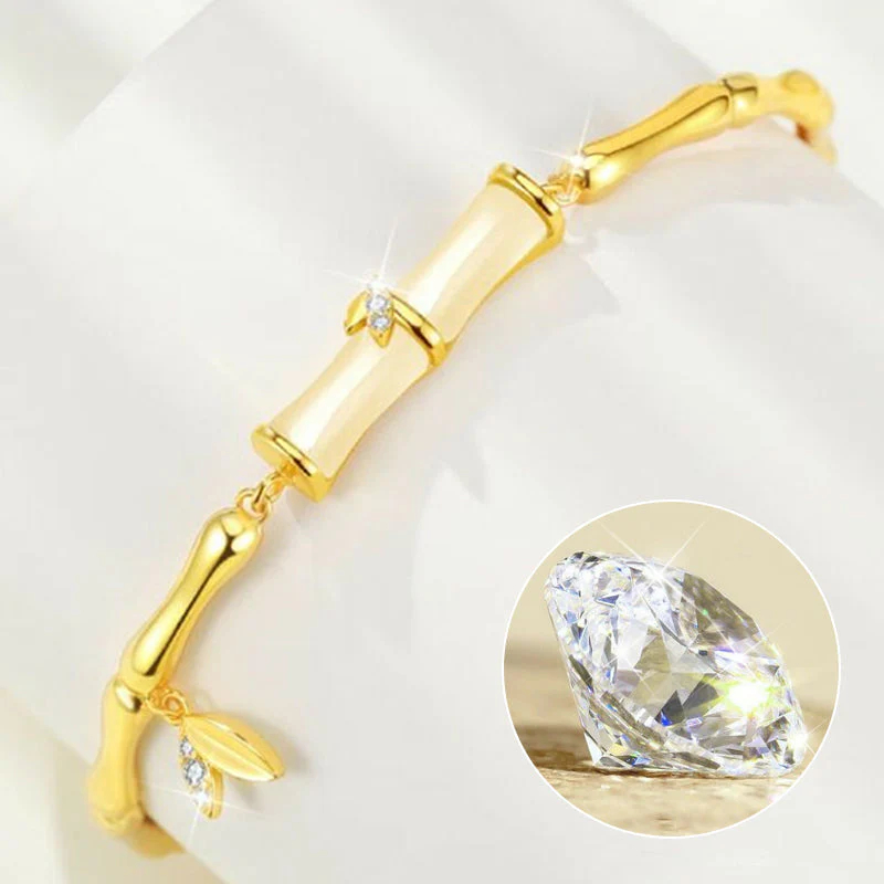 Dámsky bambusový náramok s retiazkou 📿💦