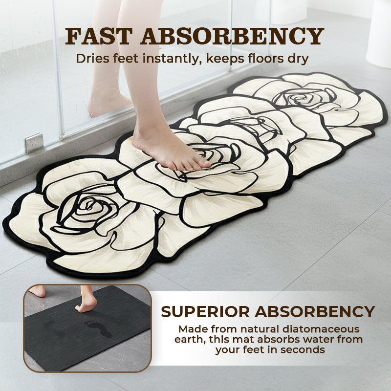 🔥40% zľava do vypredania zásob!🎉Rýchloschnúca kúpeľňová predložka s kvetinovým vzorom