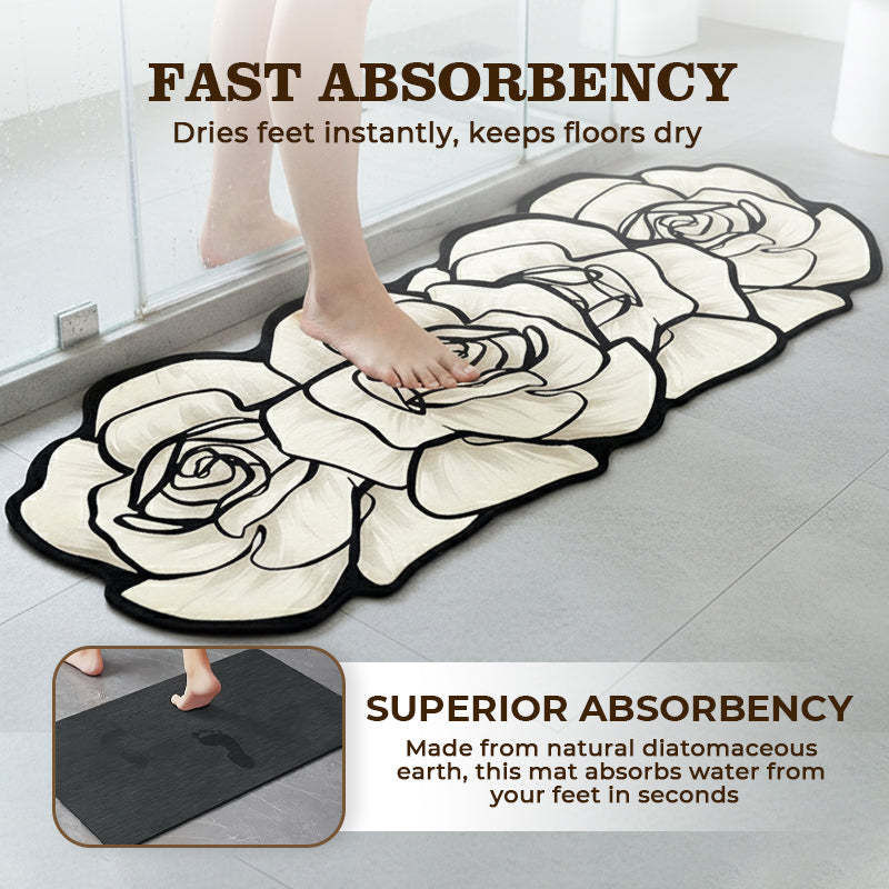 🔥40% zľava do vypredania zásob!🎉Rýchloschnúca kúpeľňová predložka s kvetinovým vzorom
