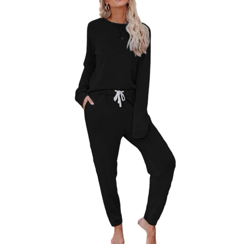 Dámsky ležérny, voľný strih, dvojdielny set topu a nohavíc