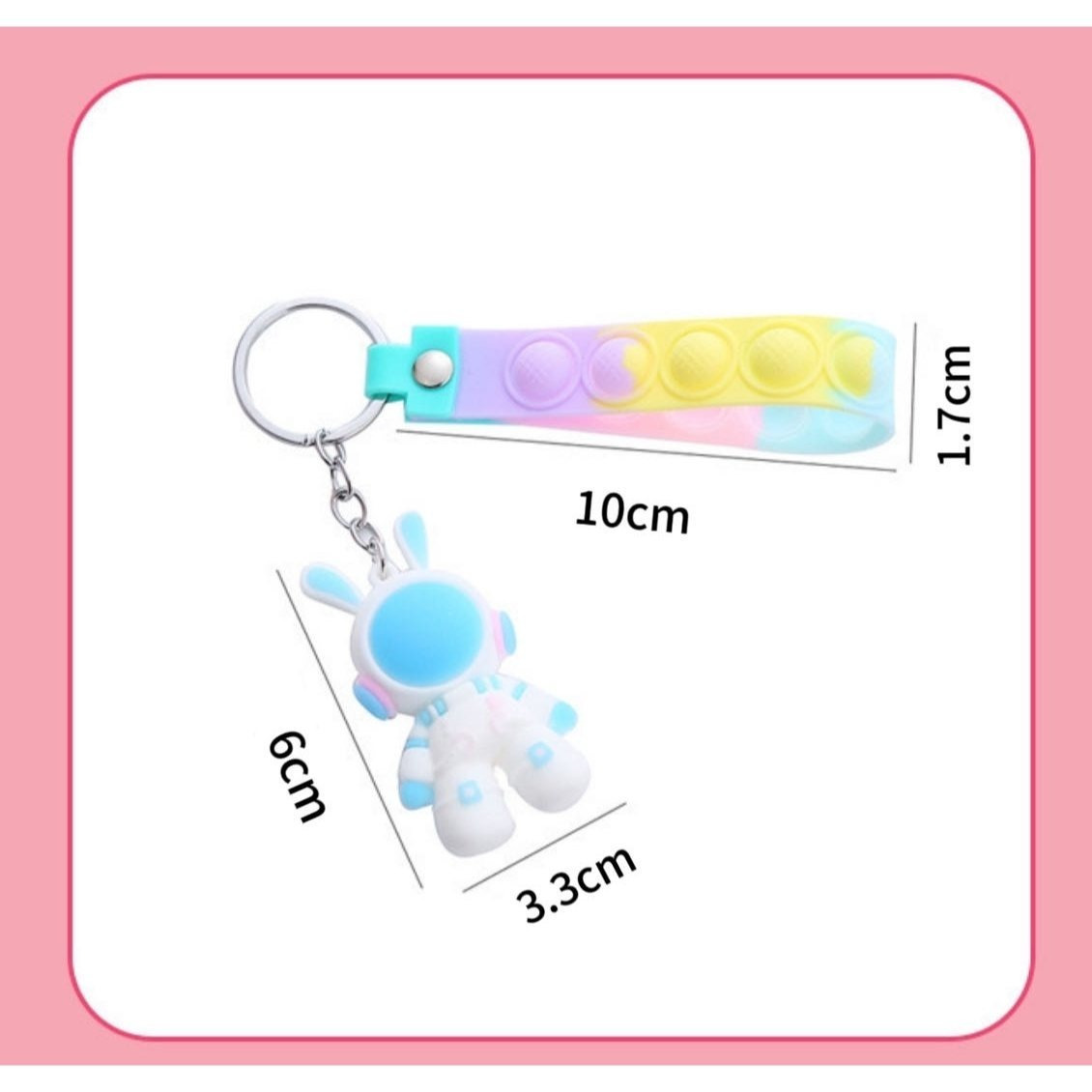 Space Rabbit Pimp Keychain