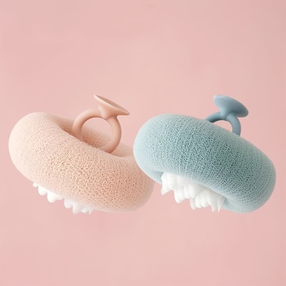 Sprchová guľa s prísavkou na slnečnice, exfoliačná špongia