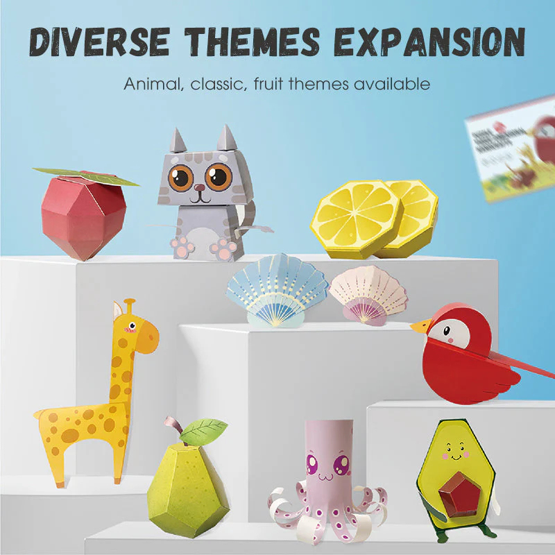 3D ručne vyrobená origami kniha