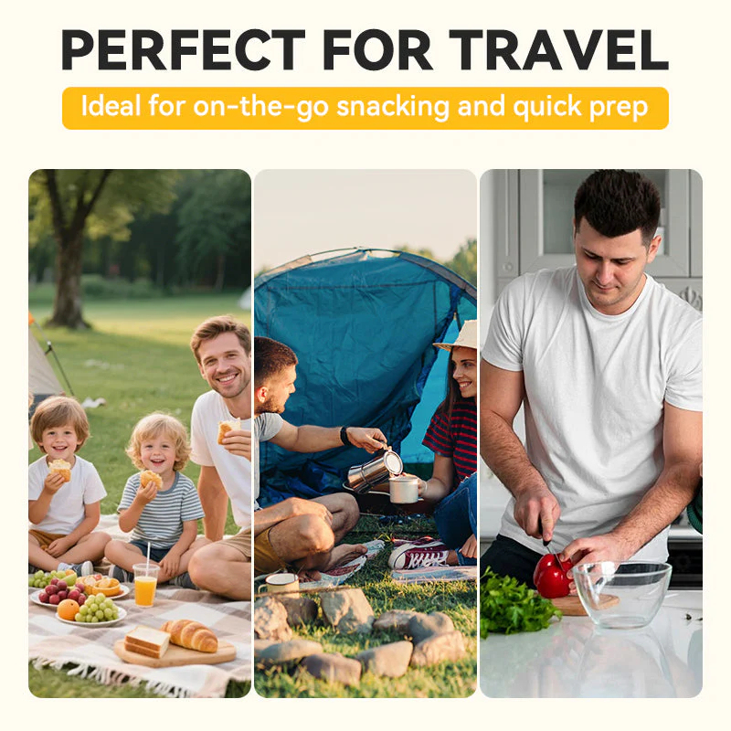 3 v 1 zasúvateľná mini škrabka na ovocie a nôž