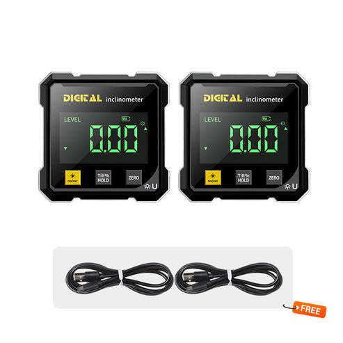 📐4 stranný magnetický digitálny uhlomer s laserom