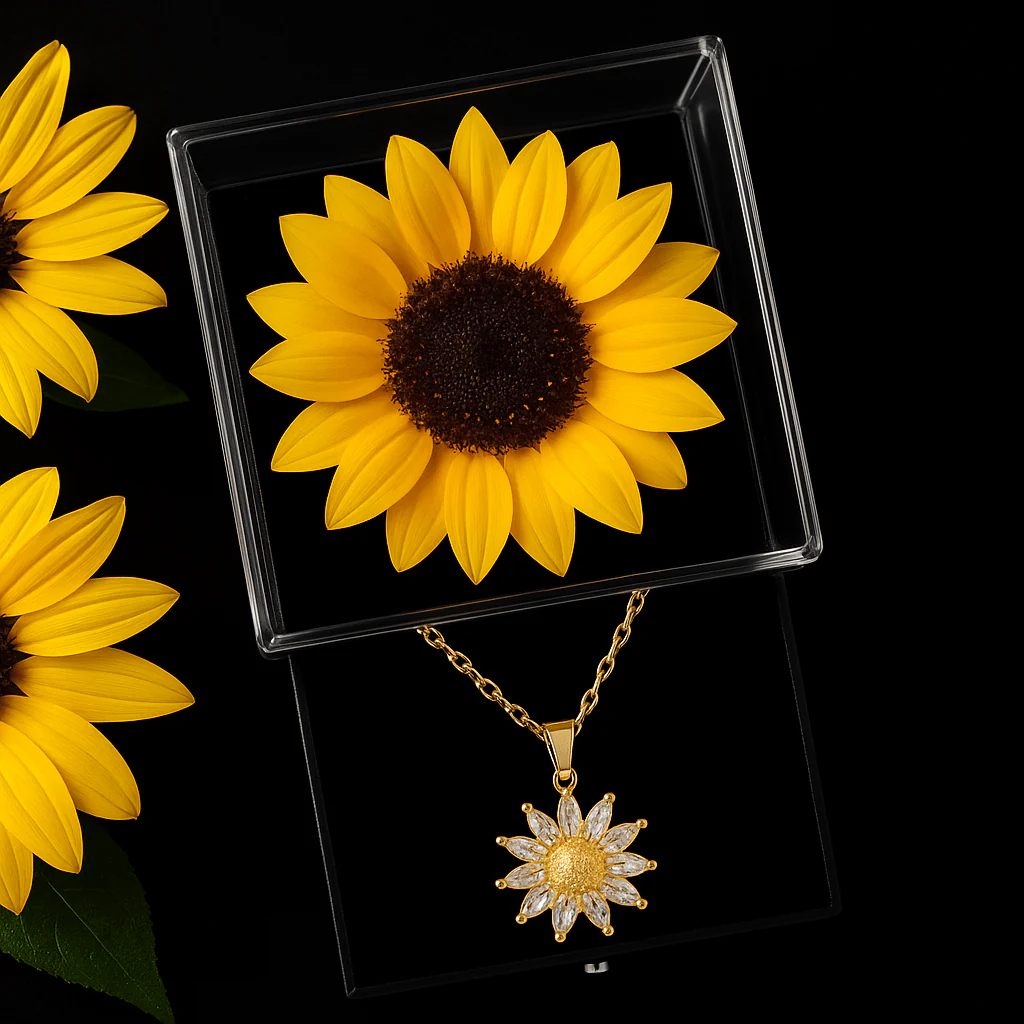 Artificial Flower Sunflower Necklace