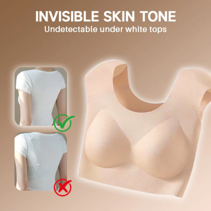 Bezšvové dámske spodné prádlo 1 v 1 s integrovanými ramennými vypchávkami