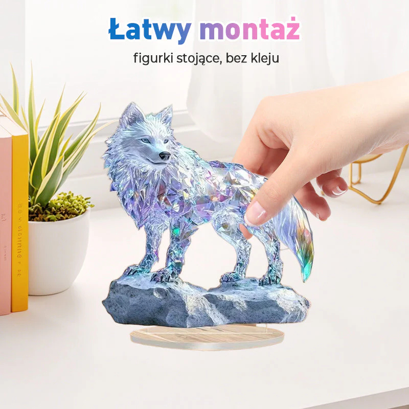 Farebné akrylové figúrky zvieratiek na váš stôl