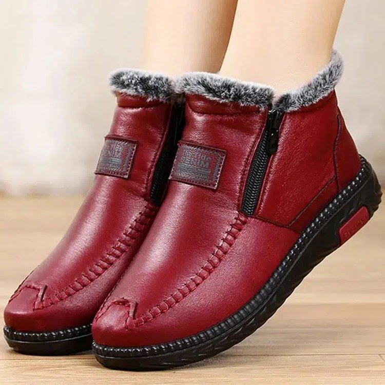 ❄️ 👢Dámske členkové topánky z pravej kože, protišmykové