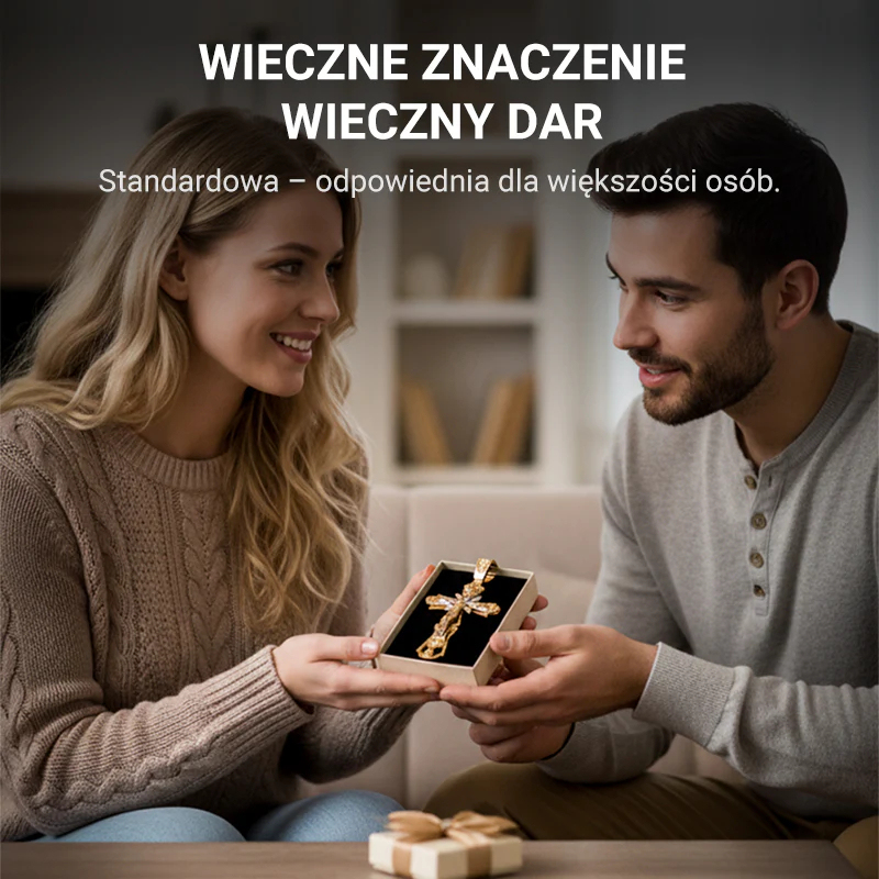 Naszyjnik z zawieszką przedstawiającą Jezusa