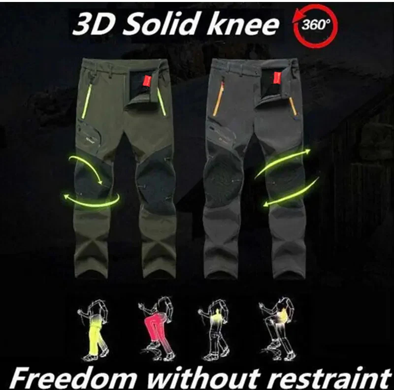 Vetruodolné turistické nohavice veľkej veľkosti👖