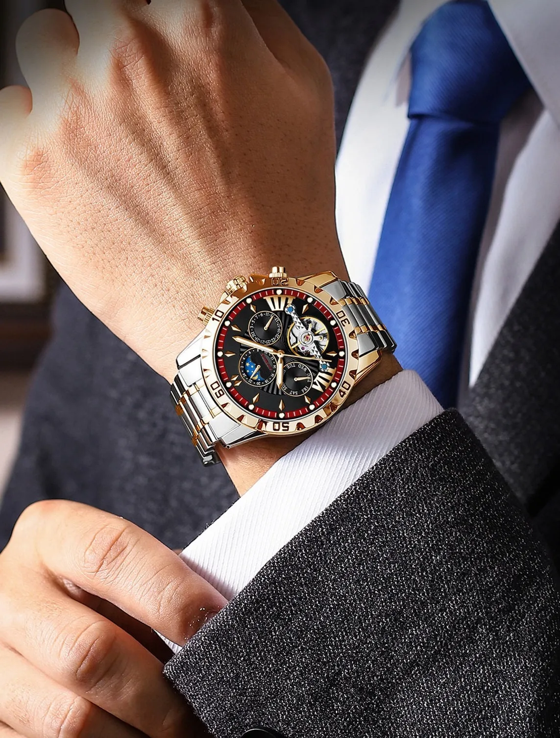 🌱⌚🌱Úplne nové automatické mechanické hodinky, vodotesné do 30 m, odolné voči poškriabaniu🌱