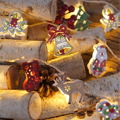 Rozžiarte vianočnú atmosféru jediným kliknutím! ✨ Pozvite Santa Clausa k sebe domov! Táto svetelná šnúra vás okamžite naplní vianočnou radosťou👨‍🎅